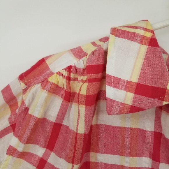 Woman Within Plaid Women's Short Sleeved Button Down Shirt Size Large - Picture 7 of 12